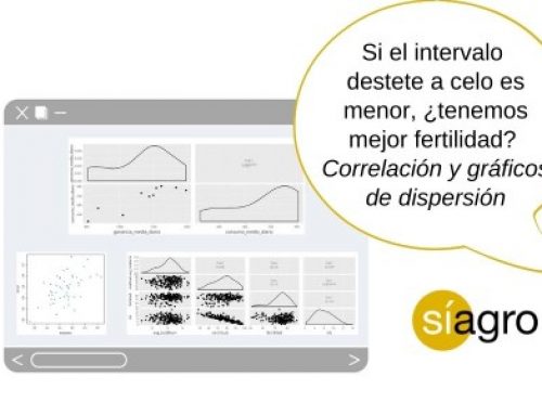 Si el intervalo destete a celo es menor, ¿tenemos mejor fertilidad? Correlación y gráficos de dispersión