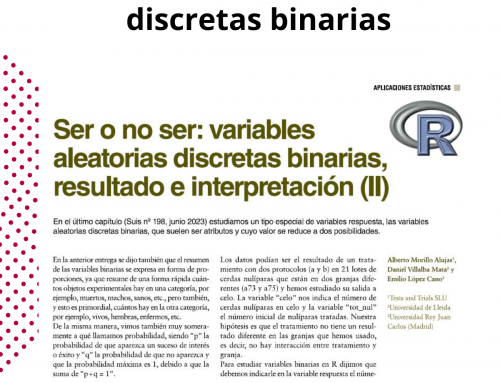 Variables aleatorias discretas binarias, resultado e interpretación (II)